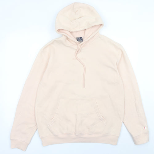 Champion Women’s Beige Pullover Hoodie Large Cotton Blend