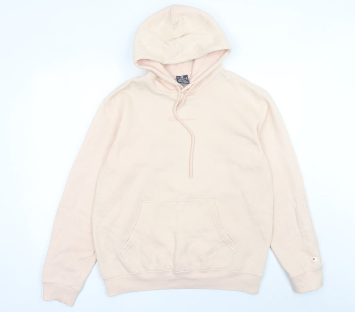 Champion Women’s Beige Pullover Hoodie Large Cotton Blend