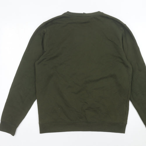 Uzzi Men’s Green Crew Neck Pullover Sweatshirt Size M