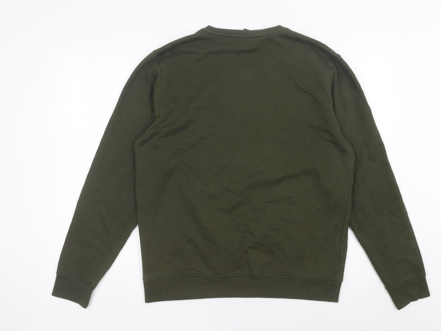 Uzzi Men’s Green Crew Neck Pullover Sweatshirt Size M
