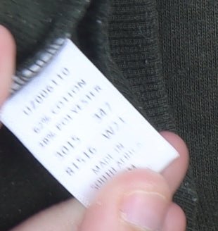 Uzzi Men’s Green Crew Neck Pullover Sweatshirt Size M