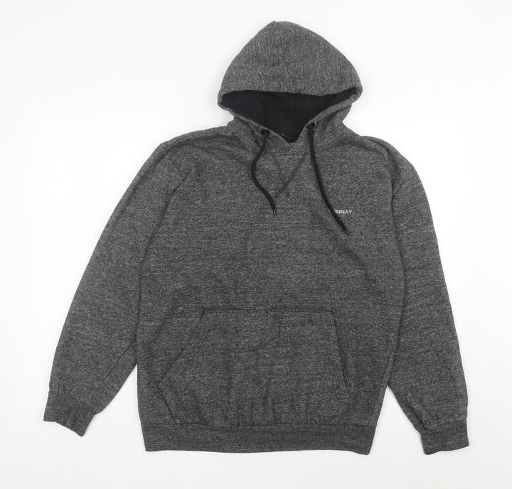 Donnay Men’s Grey Pullover Hoodie Medium Hooded Sweatshirt
