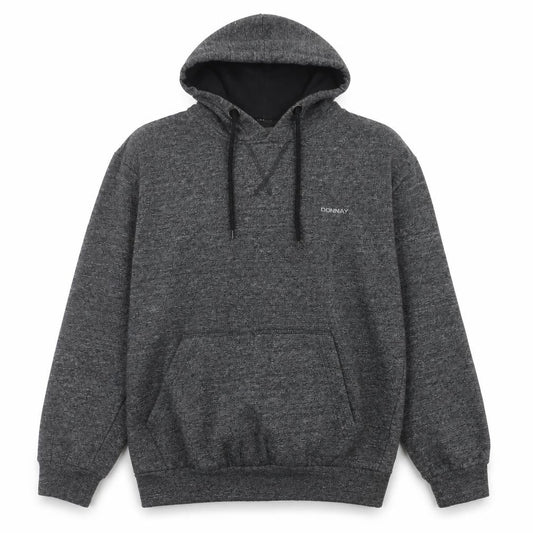 Front view of Donnay Men’s Grey Pullover Hoodie Medium Hooded Sweatshirt