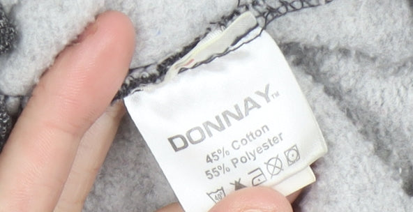 Donnay Men’s Grey Pullover Hoodie Medium Hooded Sweatshirt