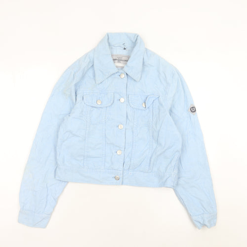 Henri Lloyd Womens Blue Corduroy Jacket Size 10 Casual Cropped