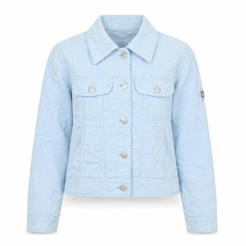 Henri Lloyd Womens Blue Corduroy Jacket Size 10 Casual Cropped
