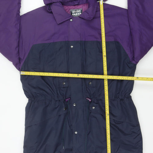 Gelert Women’s Purple Blue Parka Jacket L Hooded Waterproof