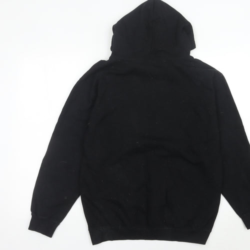 Just Hoods AWDis Women's Black Medium Pullover Hoodie Prince's Trust Logo