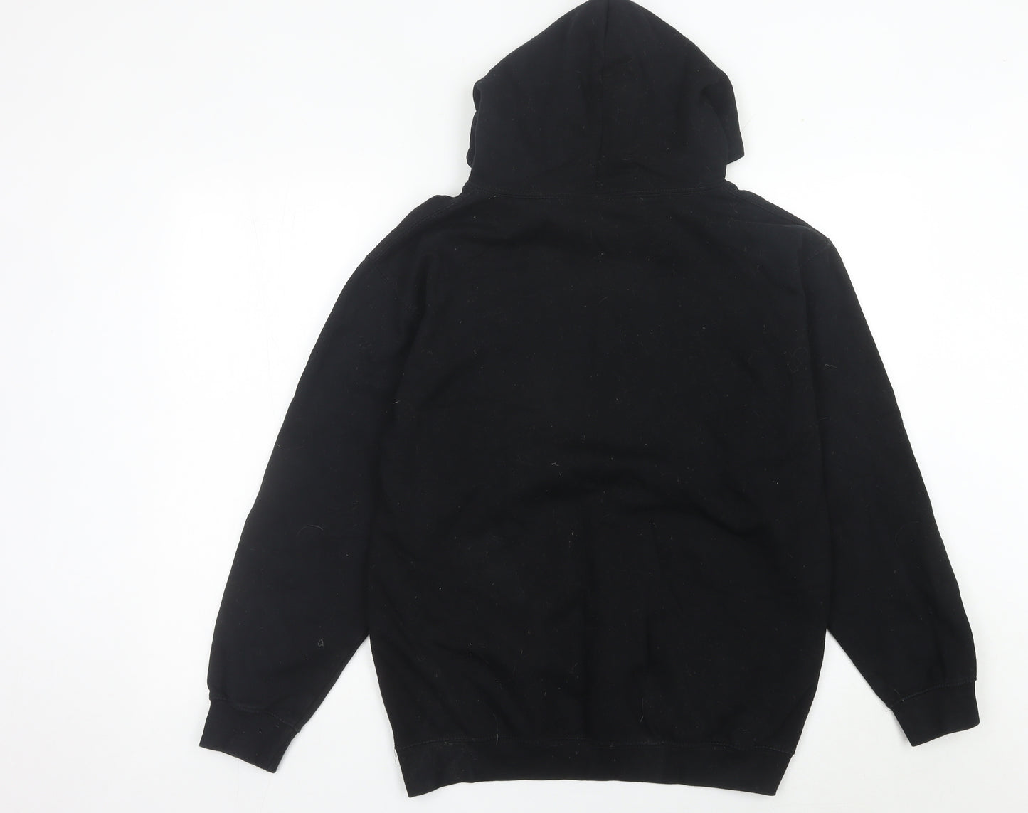 Just Hoods AWDis Women's Black Medium Pullover Hoodie Prince's Trust Logo