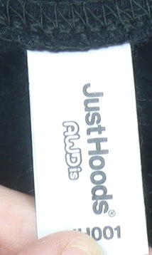 Just Hoods AWDis Women's Black Medium Pullover Hoodie Prince's Trust Logo