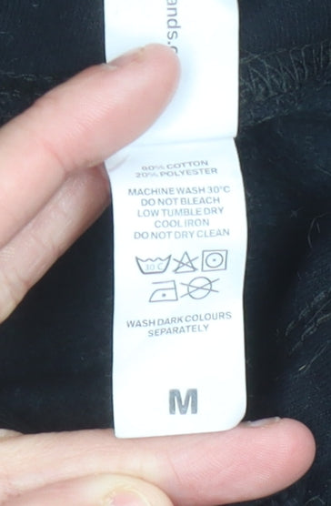 Just Hoods AWDis Women's Black Medium Pullover Hoodie Prince's Trust Logo