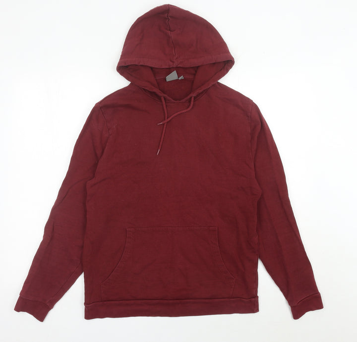 ASOS Men’s Red Pullover Hoodie Small Regular Fit Long Sleeve