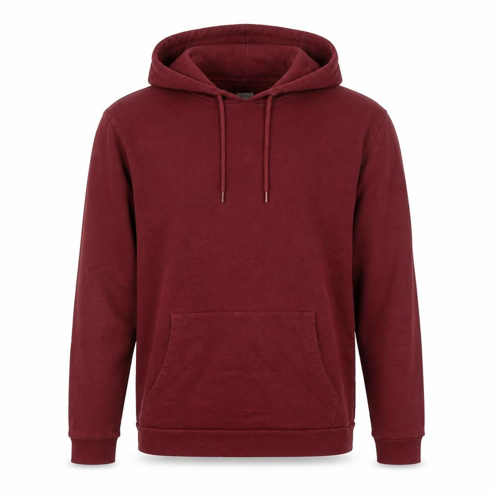 Front view of ASOS Men’s Red Pullover Hoodie Small Regular Fit Long Sleeve