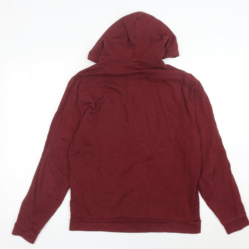 ASOS Men’s Red Pullover Hoodie Small Regular Fit Long Sleeve