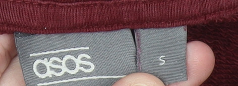 ASOS Men’s Red Pullover Hoodie Small Regular Fit Long Sleeve