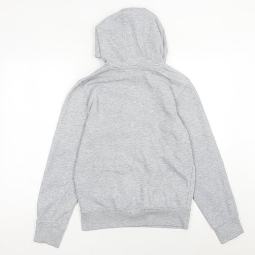 England Mens Grey Pullover Hoodie S Embroidered Logo Football Fleece
