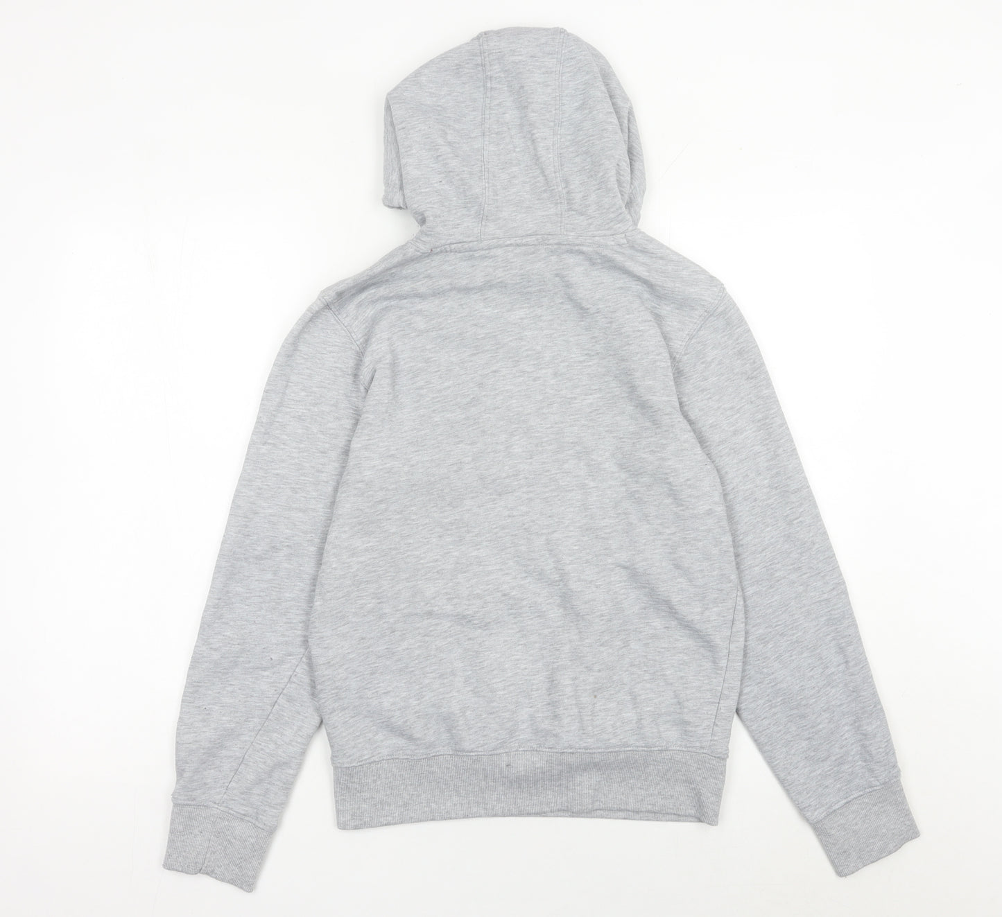 England Mens Grey Pullover Hoodie S Embroidered Logo Football Fleece