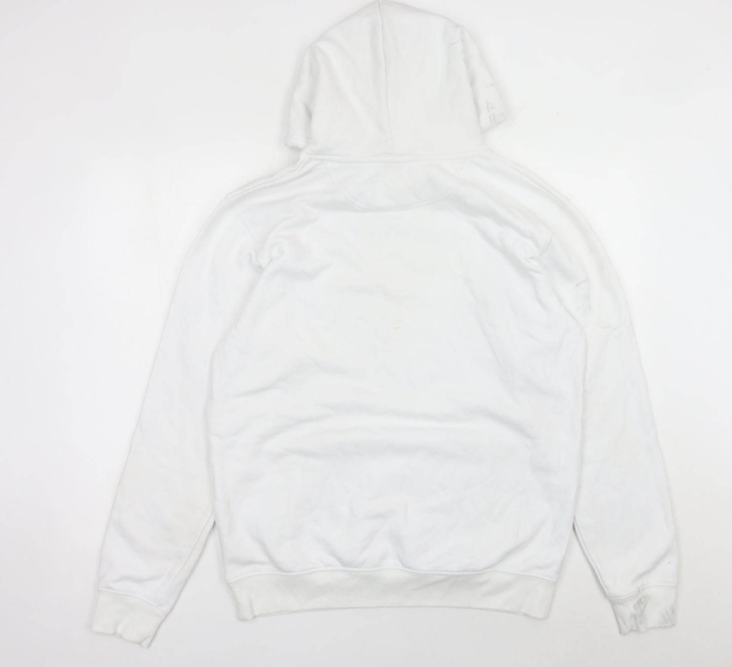 Stanley/Stella Unisex White Hoodie M Pullover Just Friends Logo