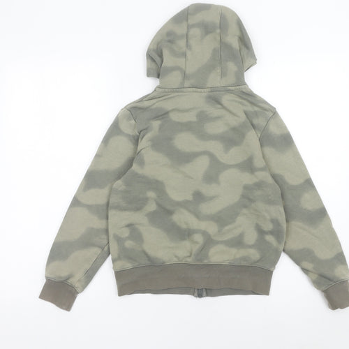 Jordan Boys Green Camouflage Full Zip Hoodie 10-12 Yrs Basketball Logo