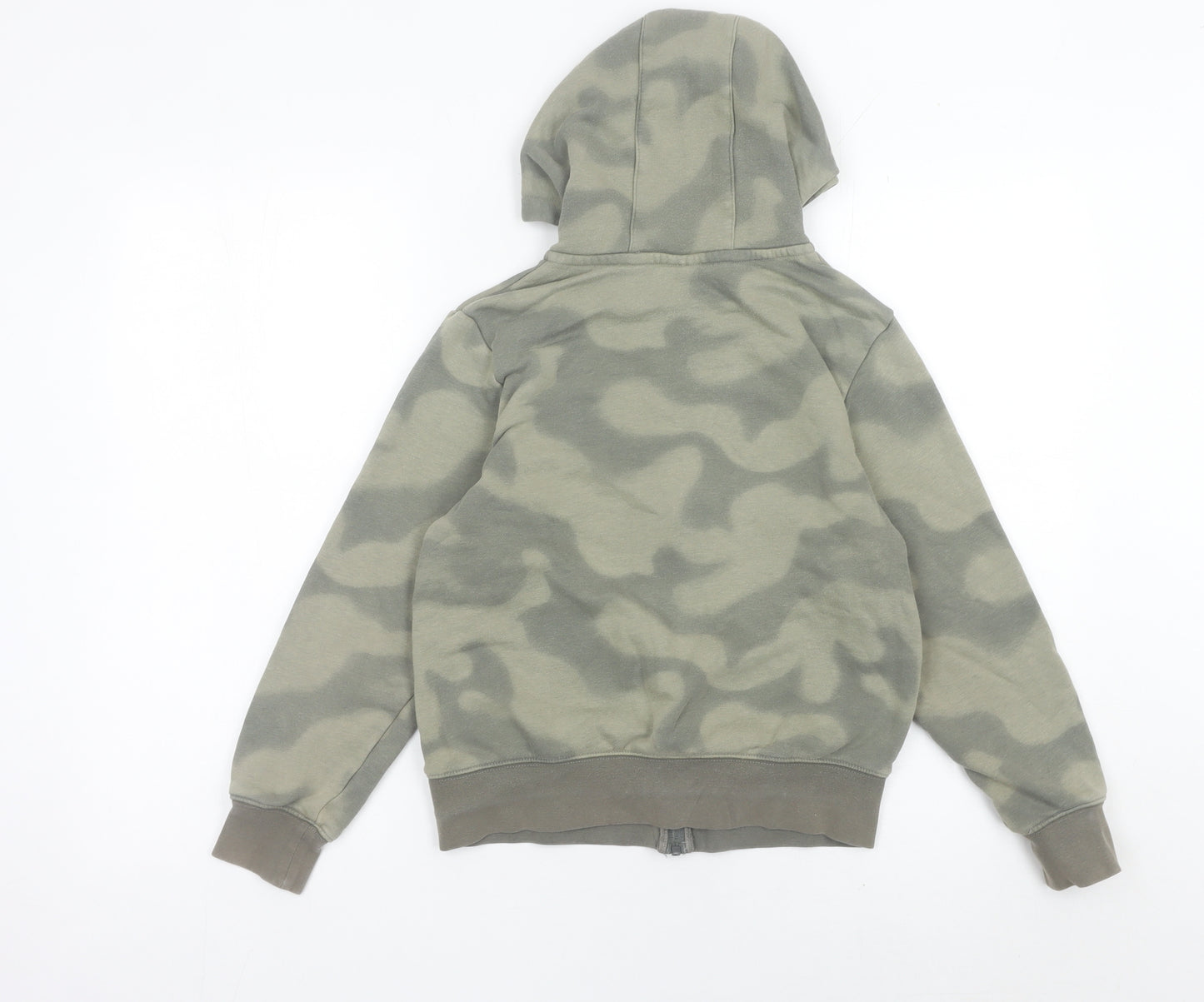 Jordan Boys Green Camouflage Full Zip Hoodie 10-12 Yrs Basketball Logo