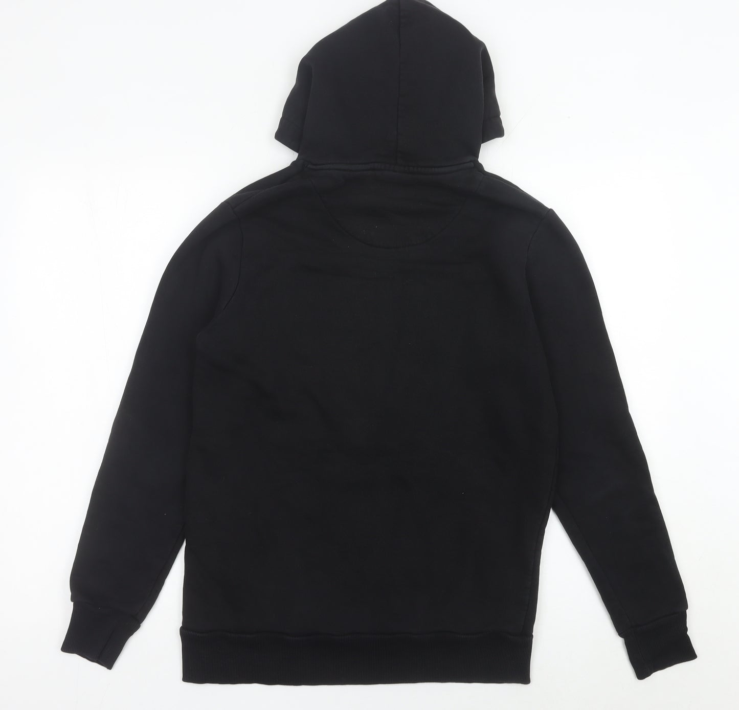 Fresh Couture Mens Black Pullover Hoodie M Logo Graphic Cotton Blend