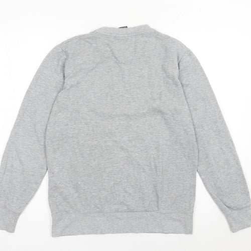 Smog Unisex Adults Grey Pullover Sweatshirt S Regular Fit