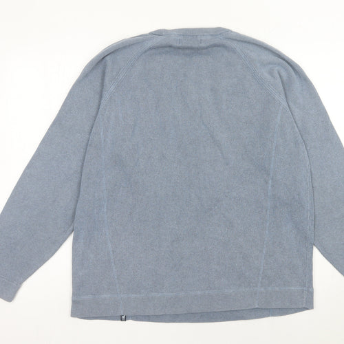 Marks & Spencer Men’s Blue XL Cotton Crew Neck Jumper