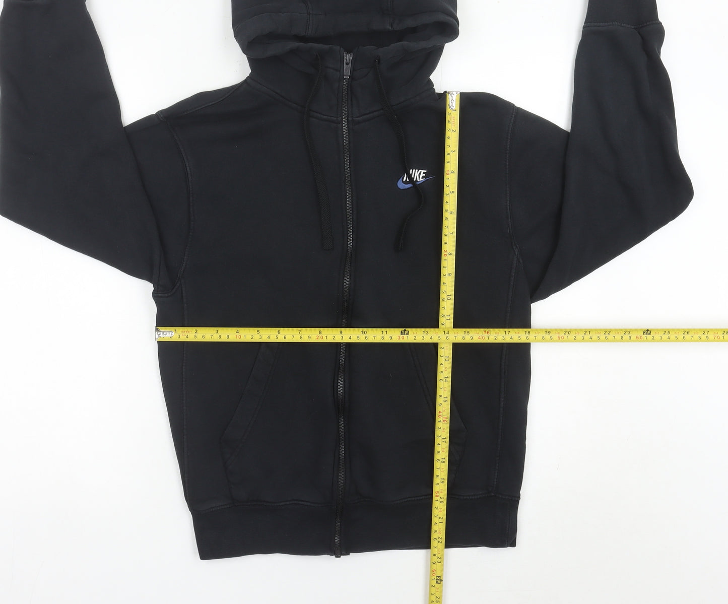 Nike Men's Black XS Full Zip Hoodie Sweatshirt Regular Fit