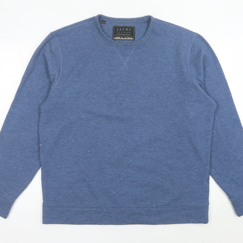 JACHS New York Men's Blue Cotton Blend Pullover Sweatshirt Size L