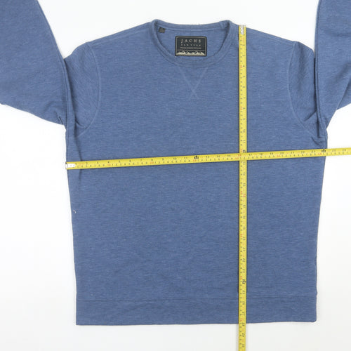 JACHS New York Men's Blue Cotton Blend Pullover Sweatshirt Size L