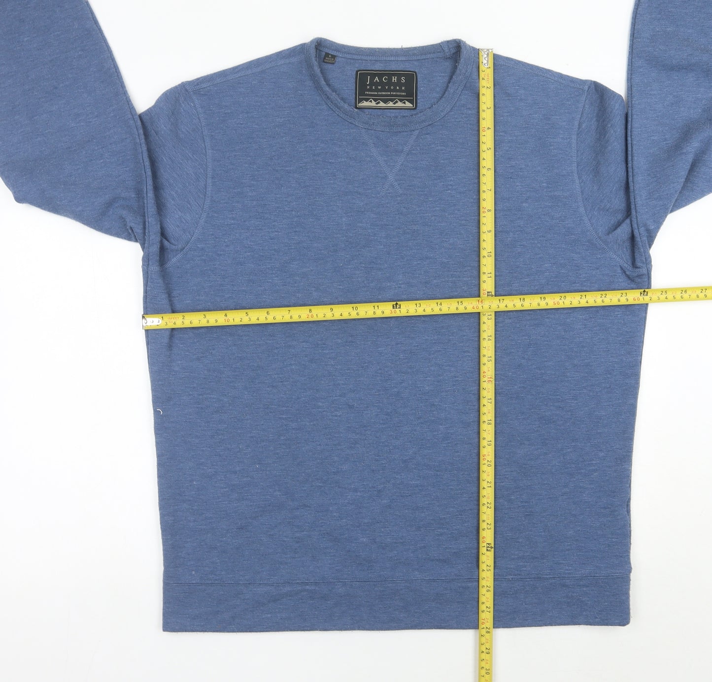 JACHS New York Men's Blue Cotton Blend Pullover Sweatshirt Size L