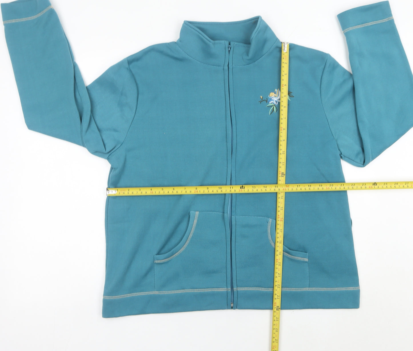 Arne de Lancy Womens Blue Track Jacket Size 18 Full Zip Polyester