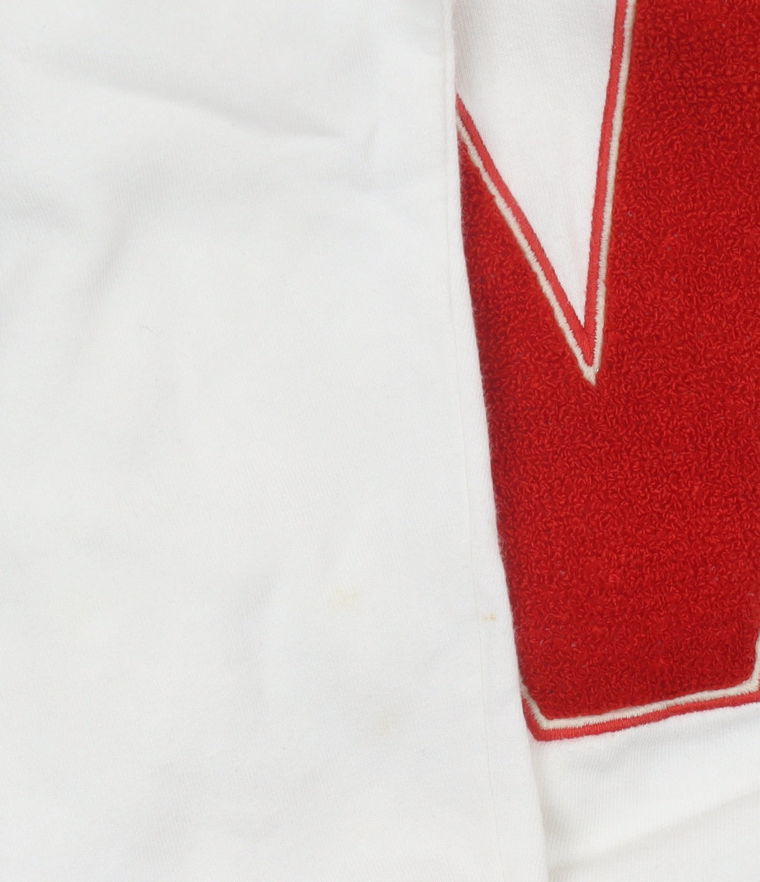 New Look Women’s White Sweatshirt Small Varsity Logo Pullover