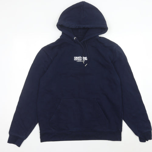Stanley/Stella Mens Blue Pullover Hoodie XL with Logo and Pockets