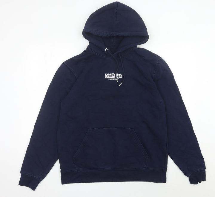 Stanley/Stella Mens Blue Pullover Hoodie XL with Logo and Pockets