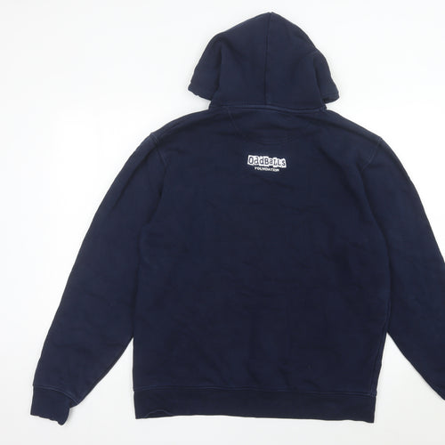 Stanley/Stella Mens Blue Pullover Hoodie XL with Logo and Pockets