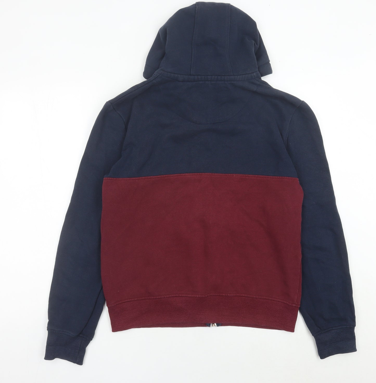 SoulCal & Co Men's Blue Red Full Zip Hoodie M Logo Cotton Blend
