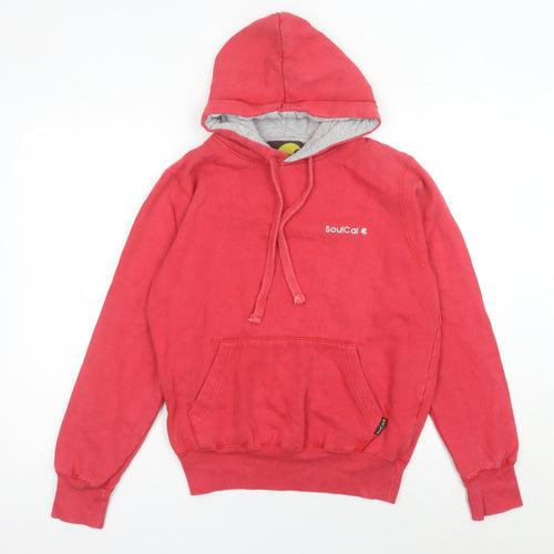 SoulCal Men’s Red Pullover Hoodie Size S Hooded Sweatshirt