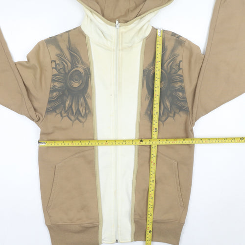 Jinx Blizzard Men’s Beige XS Full Zip Graphic Hoodie