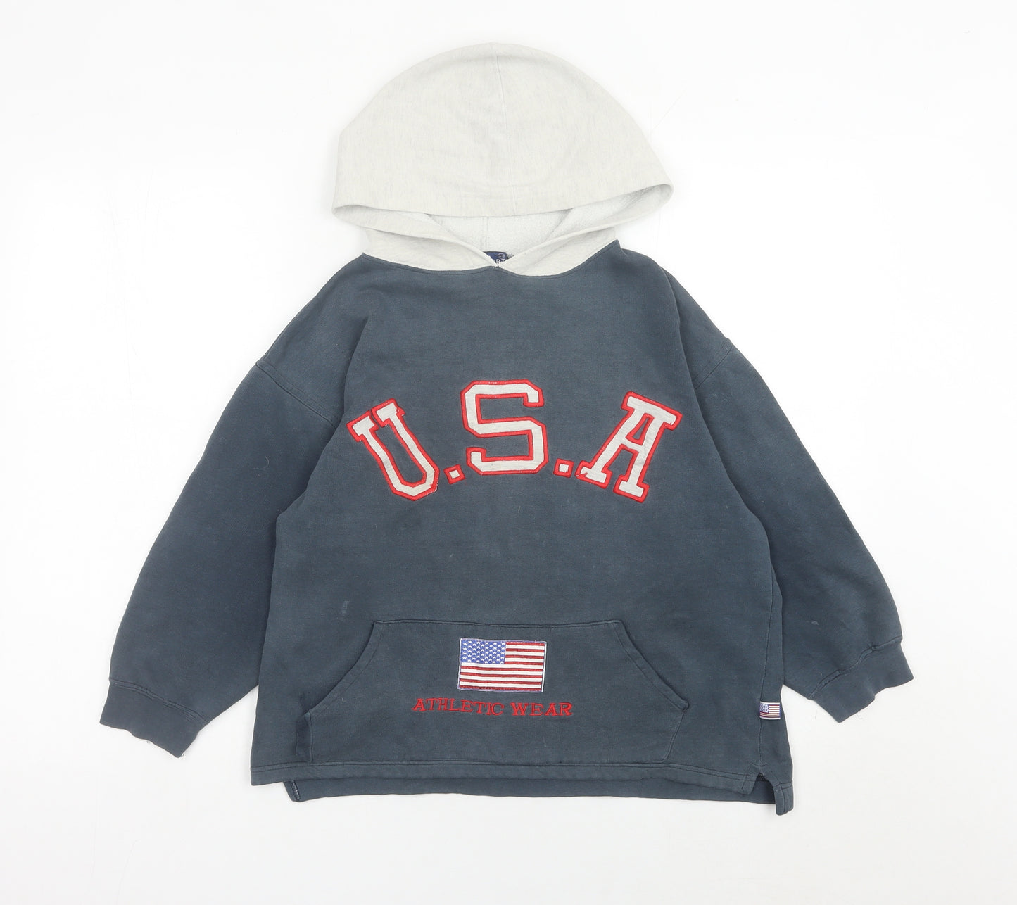 USA Sport Kids Blue Pullover Hoodie 7 Years Unisex Athletic Wear