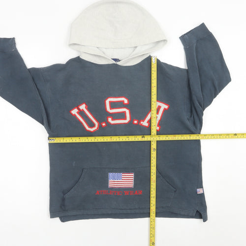 USA Sport Kids Blue Pullover Hoodie 7 Years Unisex Athletic Wear