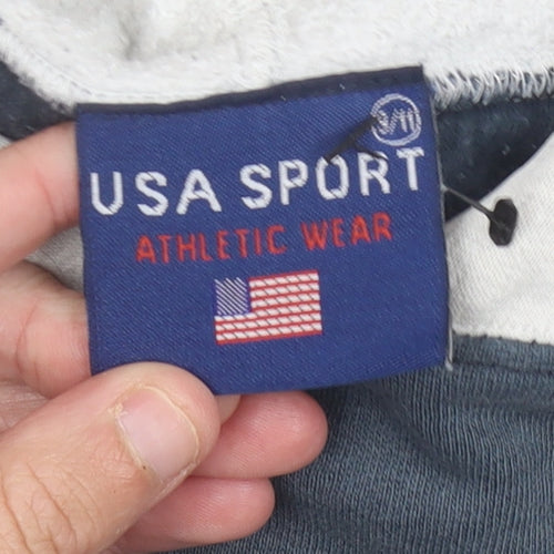 USA Sport Kids Blue Pullover Hoodie 7 Years Unisex Athletic Wear
