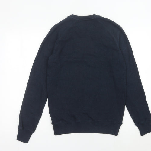 Jack Wills Mens Blue Small Pullover Sweatshirt Crew Neck Long Sleeve