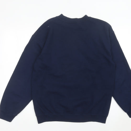 Disney Goofy Men's Blue Pullover Sweatshirt M Graphic Print