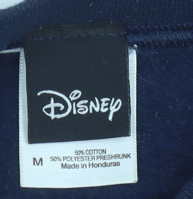 Disney Goofy Men's Blue Pullover Sweatshirt M Graphic Print