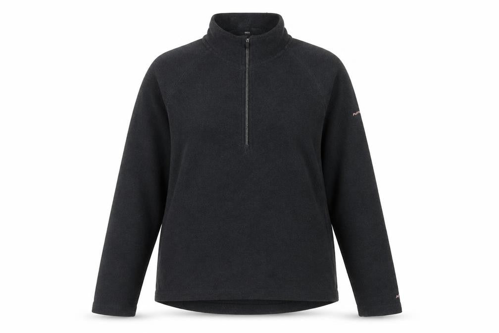 Trespass Womens Black UK 10 Small 1/2 Zip Fleece Sweatshirt