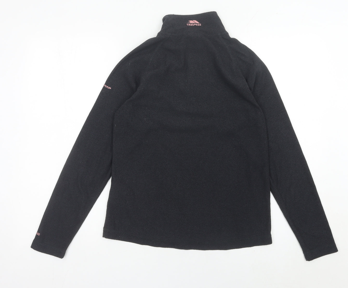 Trespass Womens Black UK 10 Small 1/2 Zip Fleece Sweatshirt
