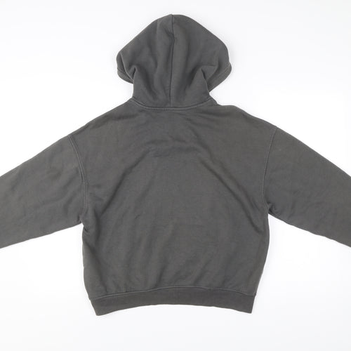 H&M Divided Women’s Grey Pullover Hoodie Size S Cotton Blend