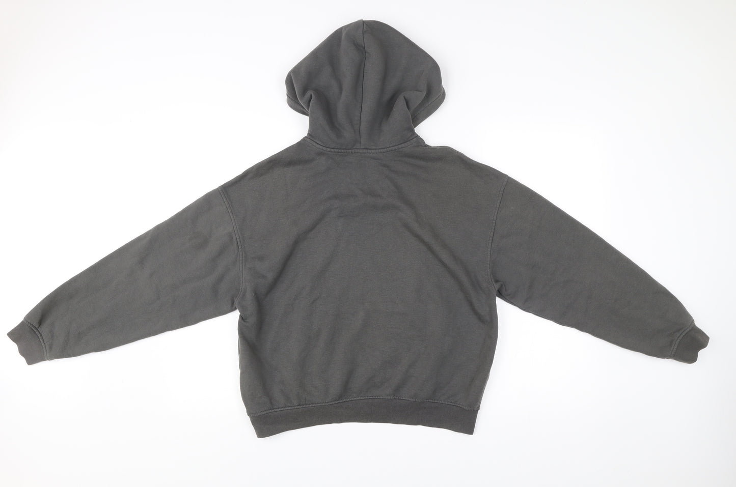 H&M Divided Women’s Grey Pullover Hoodie Size S Cotton Blend