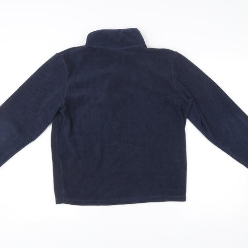 Jack & Jones Mens Blue Small Fleece Half Zip Jacket Regular Fit